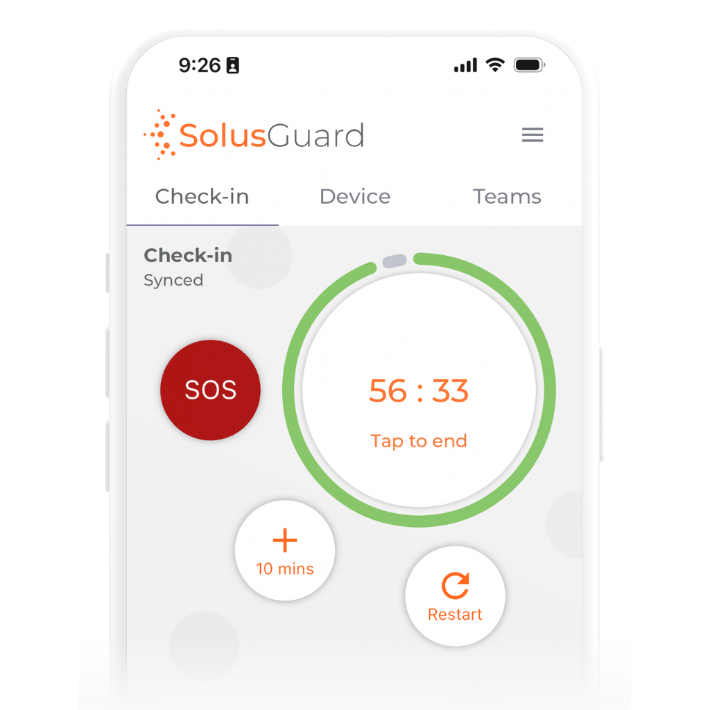 SolusGuard for Mining | Lone Worker Check-in App & Monitoring