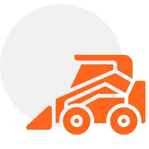 Orange Machinery Icon