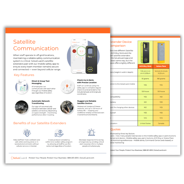 Satellite Communication - Info Sheet Image-1