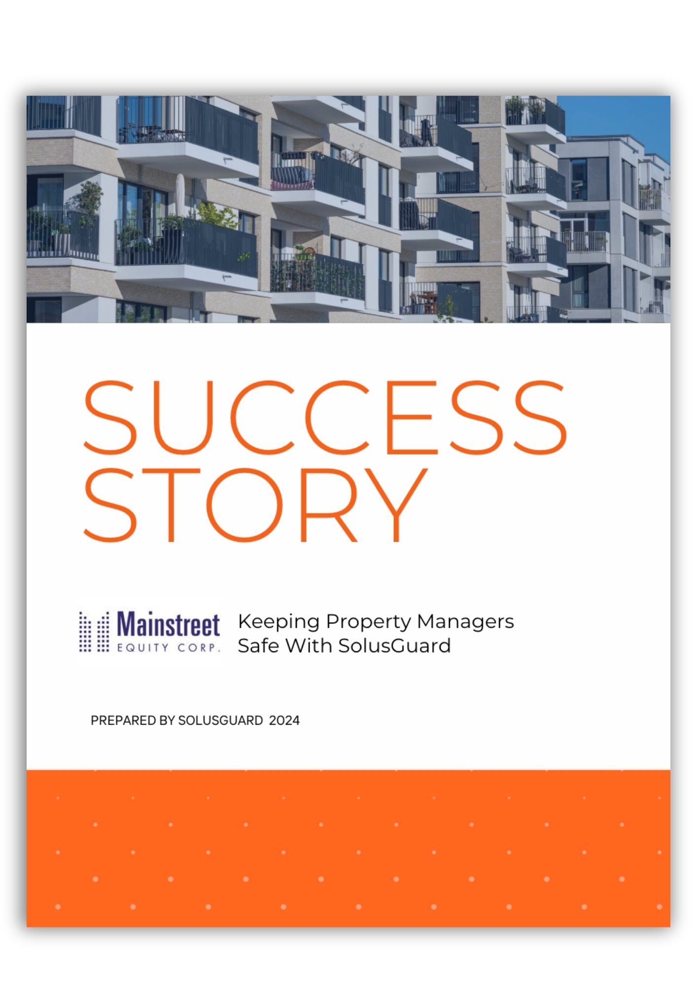 Cover page for MainStreet Equity customer success story